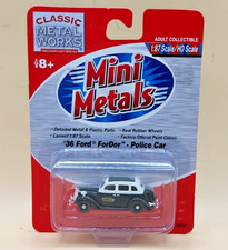 Classic Works Mini Metalls HO ´36 Ford For Dor Police Car 1:87 Neu in OVP