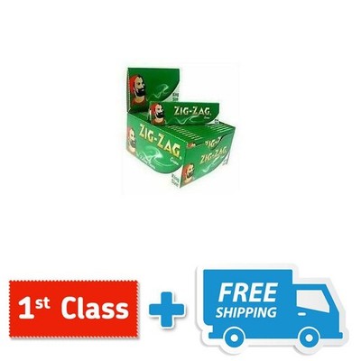 1 5 10 25 50 ZICK ZACK KING SIZE GRÜN RAUCHEN ZIGARETTENPAPIER ORIGINAL