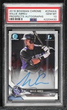 2018 Bowman Chrome Prospect Auto Willie Abreu #CPA-WA PSA 10 GEM MT Auto 8d2