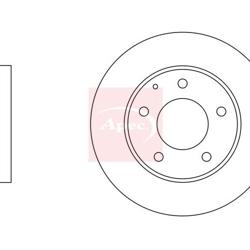 Mazda Premacy Cp 1999-2005 Bremsscheibe Vorne (Einzel) DSK524-image