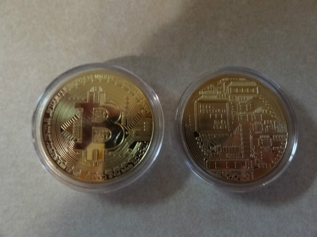 CHALLENGE COIN BITCOIN DIGITAL DECENTRALIZED COPPER METAL KEEPSAKE FREE  CAPSULE