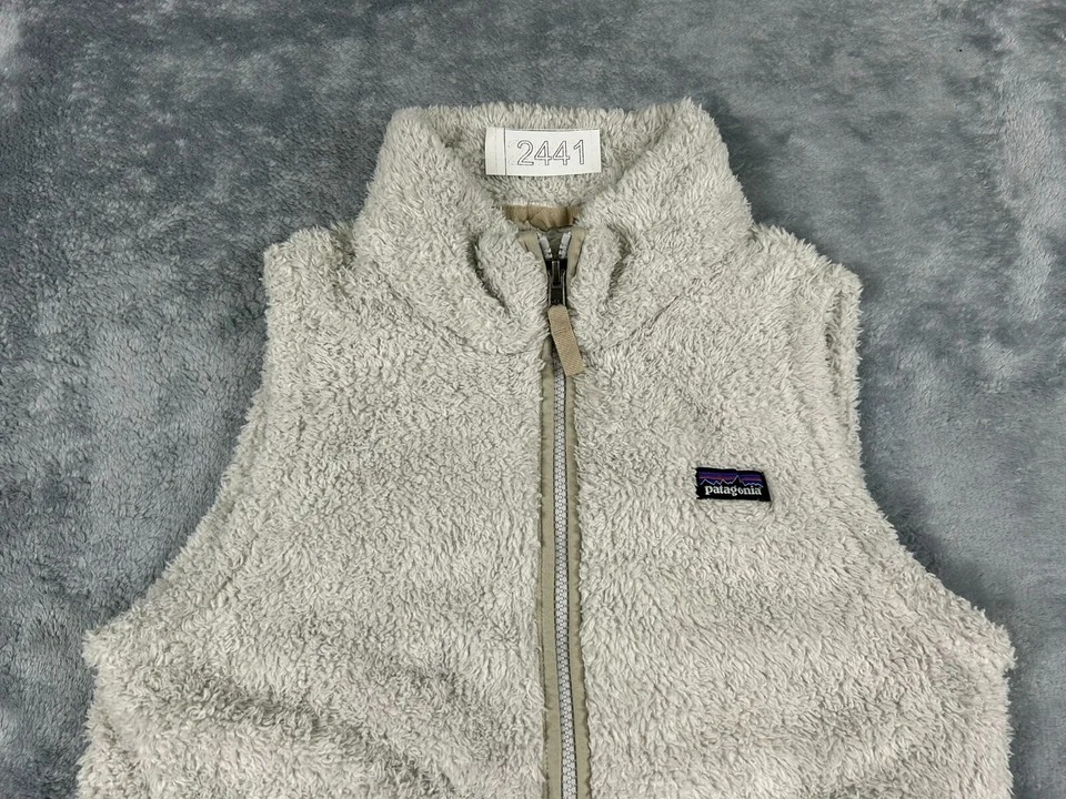 CHALECO NIÑA PATAGONIA LOS GATOS EXTRA GRANDE (14) BLANCO POLAR CREMALLERA COMPLETA CUELLO SIMULADO Foto 2 de 4