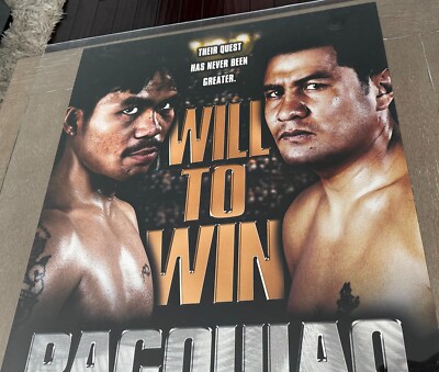 2007 Manny Pacquiao VS Marco Antonio Barrera II LARGE Boxing