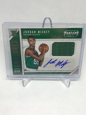 2015-16 Panini Threads Signatures /199 Jordan Mickey #RTS-JK Rookie Auto