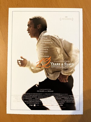 12 Years A Slave - Filmkarte Filmplakatkarte Cinema - Steve McQueen Fassbender