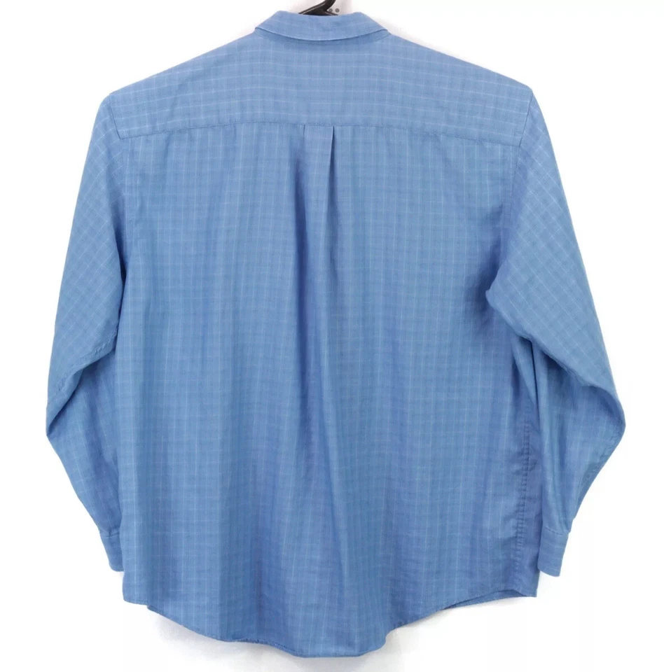 Camisa Arrow USA 1851 Para Hombre Abotonada Cuello LS Talla XL Azul A Cuadros Foto 2 de 4