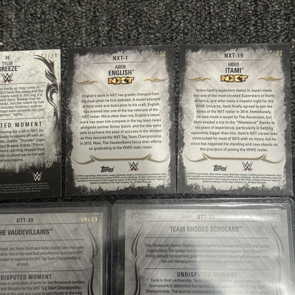 2016 Topps WWE Undisputed Bronze /99 Card (21) Lot Lesnar Luger Giant  - Image 4 of 4