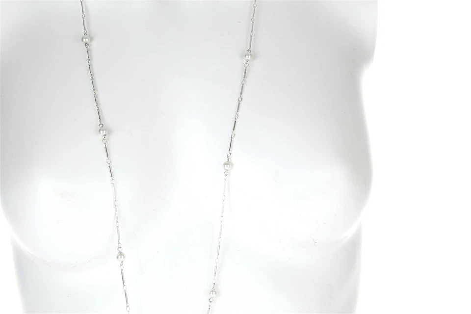 Lauren от Ralph Lauren серебро искусственного жемчуга ожерелье $74 - Изображение 2 из 3