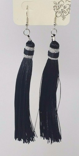 Long Thread Tassel Earrings Bohemian Style - Please Choose! (One Pair) - Picture 8 of 9