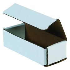 50 14" x 4" x 2"  White Corrugated Mailers Tuck Flap Boxes Free Ship