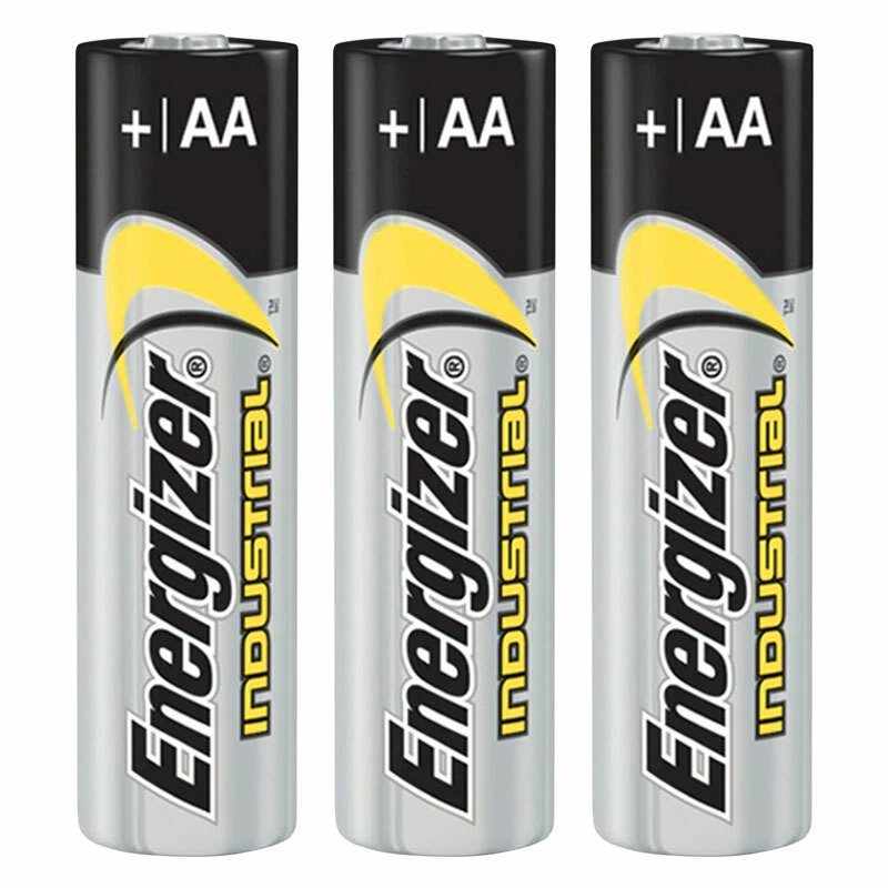 3 x Energizer AA batteries Industrial Alkaline 1.5V LR6 AM3 EN91