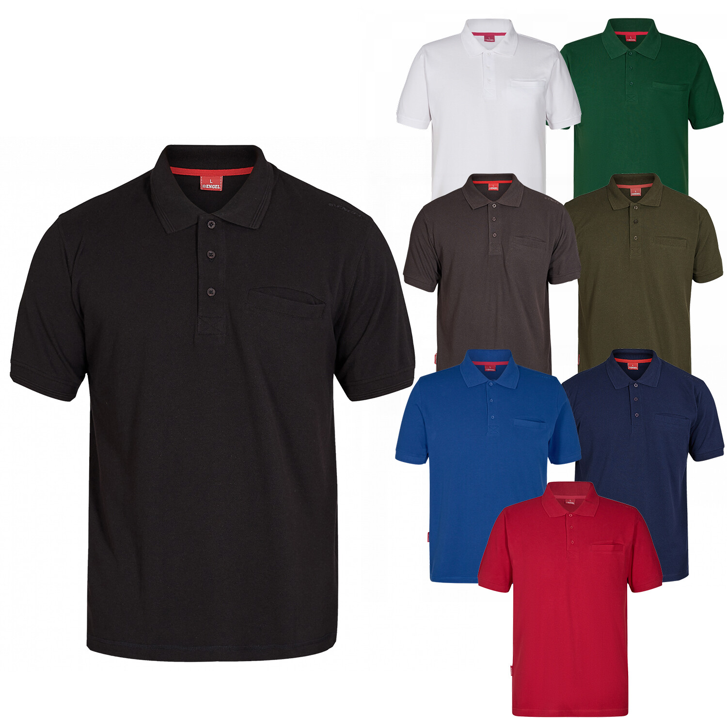 ENGEL Workwear Poloshirt Shirt Freizeitshirt Arbeitsshirt Herren Herrenshirt