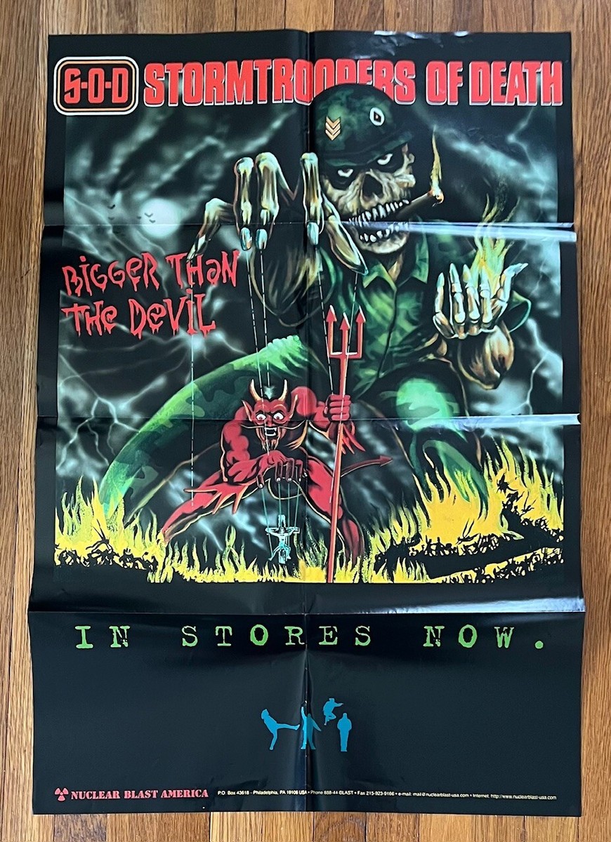S.O.D. [Stormtroopers of Death] - Bigger Than The Devil RARE promo