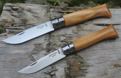 Opinel OLIVENHOLZ Messer rostfrei INOX Stahl französisches Taschenmesser Olive
