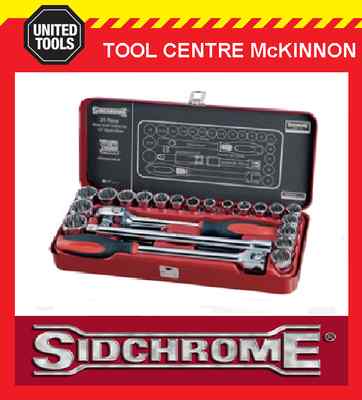 Sidchrome Scmt 24pce Metric A F Socket Set Ebay