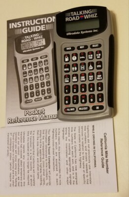Talking Road Whiz Hand-Held Travel Computer with Manual Model 750
