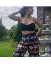 Yoga Trousers Pant Rayon Patchwork Harem Pants Boho Hippie Harem Pants