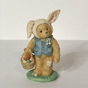 Cherished Teddies Peter 1994 Enesco 104973 Easter Bunny Figurine | eBay