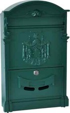 ALUBOX LIFTER - CASSETTA POSTALE REGIE in ALLUMINIO E LAMIERA - COLORE VERDE