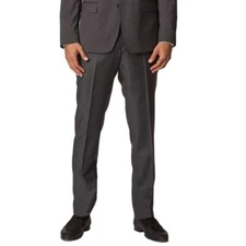 New JB Britches Wool Stretch Suit Pants Charcoal Gray Sz 36S