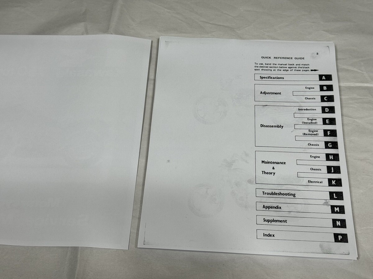 3 hole Kawasaki KZ750 GPZ750 KZ700 LTD ZX750 Factory Shop Service