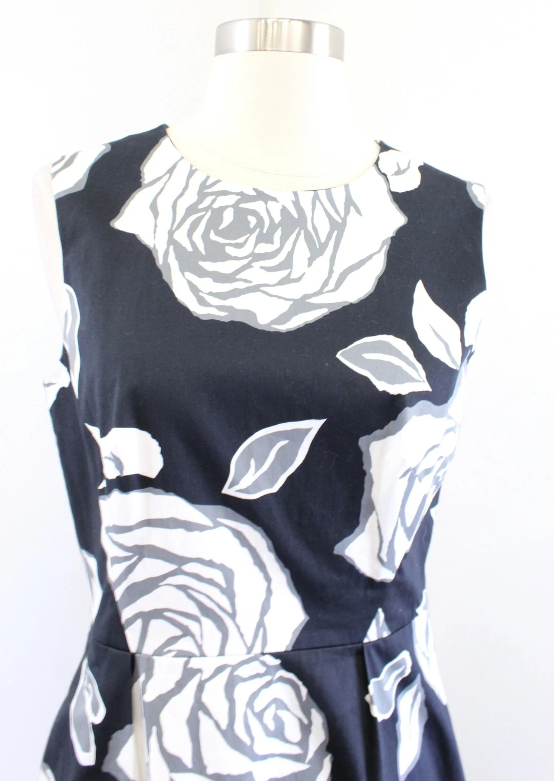 Abito tubino Kate Spade Aires Abbey Rose stampa floreale taglia 6 nero grigio