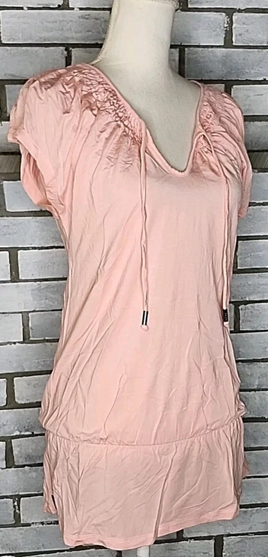 lole short sleeve tunic stretch upf 50+ eco-friendly shirt