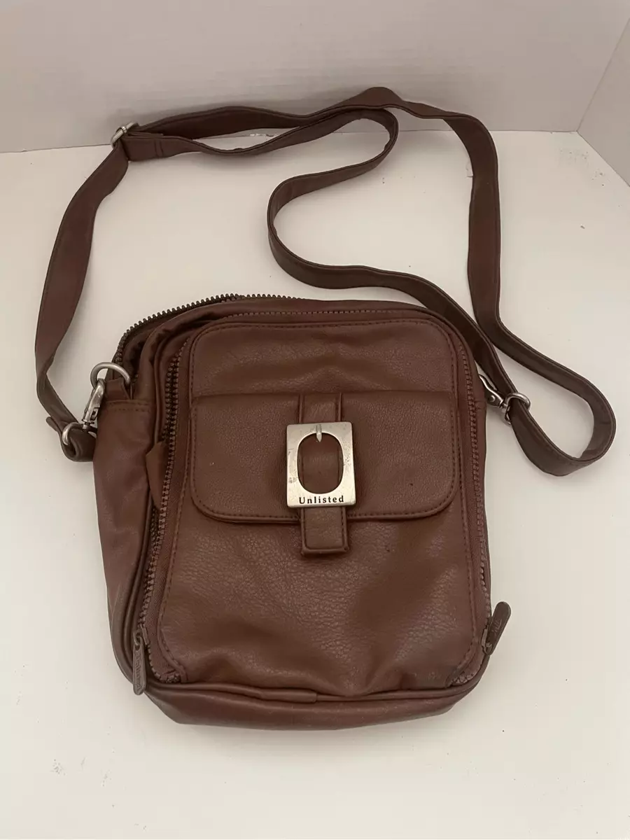 Unlisted By Kenneth Cole Purse Bag Crossbody Strap Zip Closure