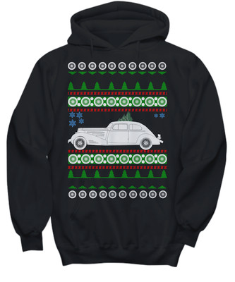 1936 Cadillac Ugly Christmas Sweater Jumper - Hoodie