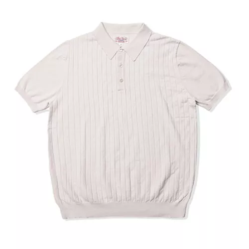 Camisa Tejida Vintage Moda Rayas Manga Corta Camisetas Hombres Camisa Suéter - Imagen 21 de 27