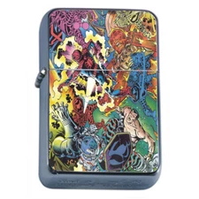 Comic Battle Em1 Flip Top Oil Lighter Wind Resistant 