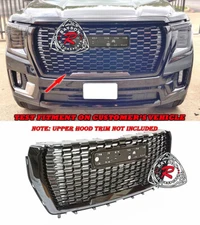 Fits 21-24 GMC Yukon / Yukon XL DL-Style Front Grille (Gloss Black)