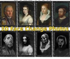 Halloween Tableau Magique  Decoration Horreur Maison Hanté Cadre Photo Holograme