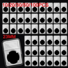 USA 23mm Coin Slab Holder For 1 Euro Display Storage Box Case 10/20/30/50/100Pcs