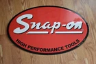 Snap-On Tools Vintage Red Metal Sign, 24” X 15”