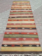 Turecki biegacz kilim, dywany korytarzowe Sivas, korytarz schody dywan 40"x117"