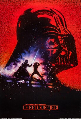 STAR WARS RETURN OF THE JEDI ポスター 1983年 1983 Star Wars VI Return Of The Jedi Movie Poster 11X17 Darth