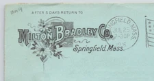 1916 Milton Bradley Co Springfield MA Advertising Cover