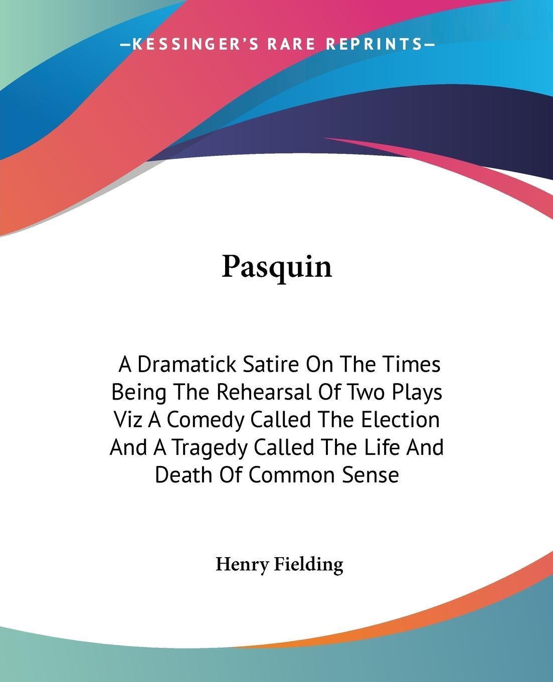 Thumbnail - Pasquin Henry Fielding Taschenbuch Paperback Englisch 2004 Ean