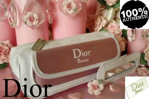 100% AUTHENTIQUE édition limitée DIOR Poison COUTURE BEAUTÉ ~ MAQUILLAGE ~ SAC DE VOYAGE ET MIROIR