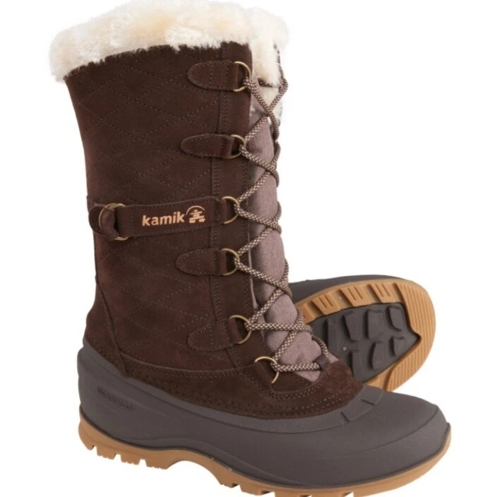 Kamik Snovalley 3 Women's Winter Boot Waterproof insulated Dark Brown US Size 6