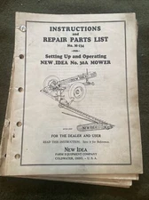 New Idea Mower 30A 30B 40 41 OPERATORS MANUALS Set SERVICE Cold Water, Ohio 4pc