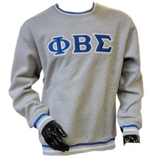 Phi Beta Sigma Fraternity Gray Sweatshirt Phi Beta Sigma Greek Letter sweatshirt