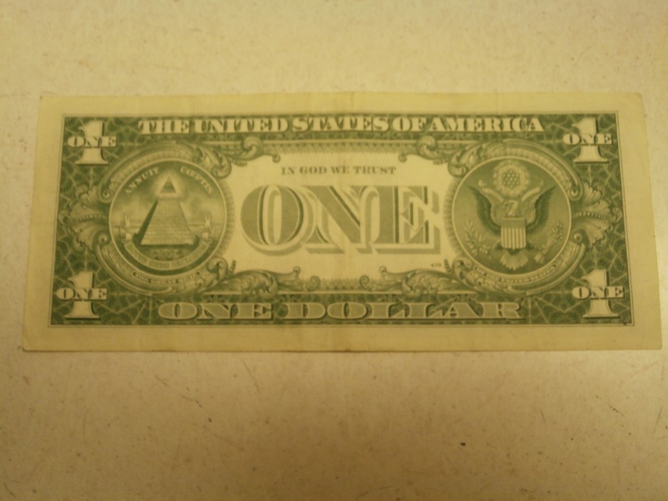 RARE 1957 $1 Dollar Silver Certificate, Blue Seal US One Dollar Bill ...