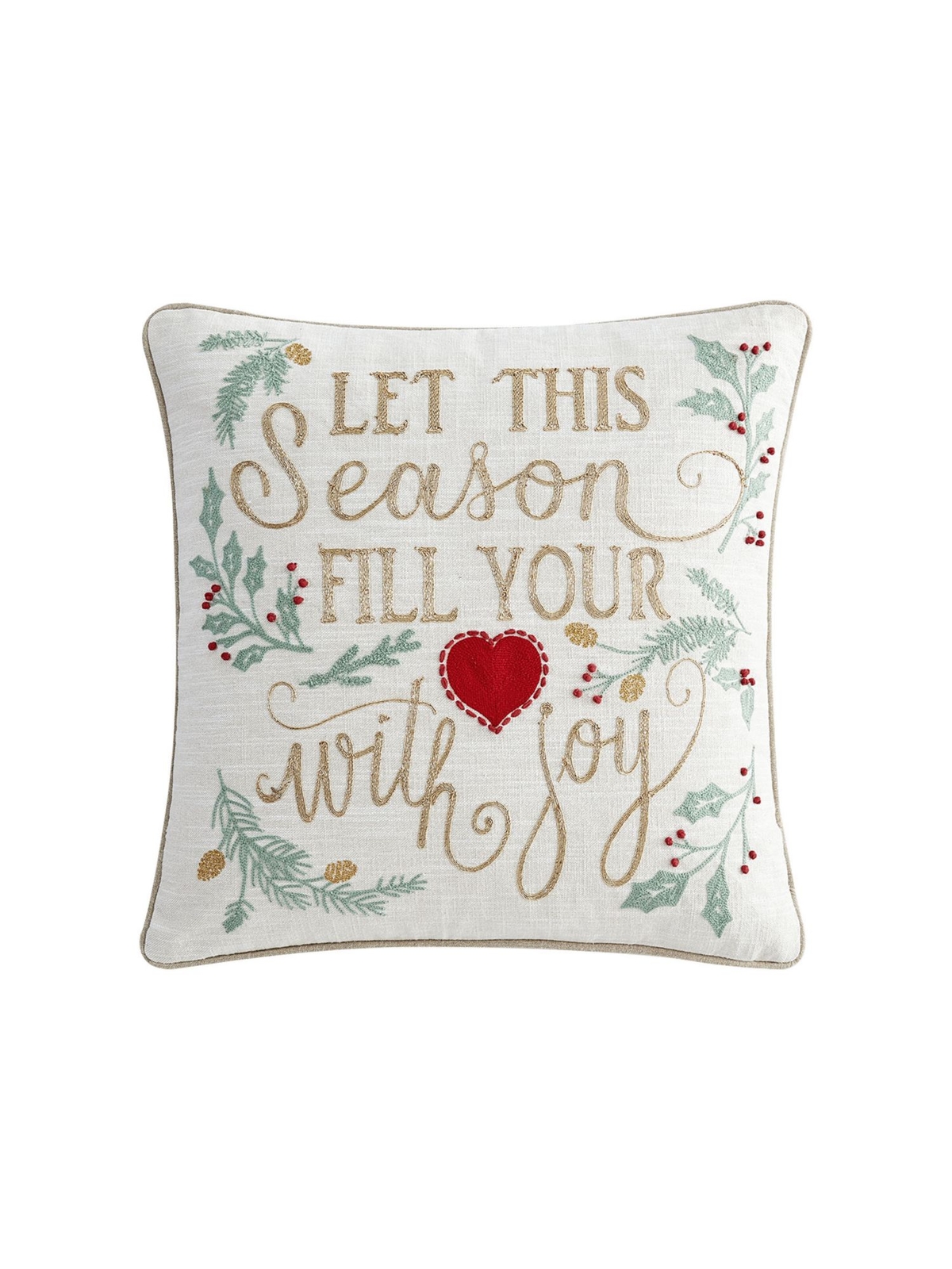 LACOURTE Бежевый с узором 20 x 20 в декоративной подушке 3590₽