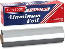 Aluminum Foil Roll 12-inch x 1000 FT Thick Commercial Grade Strong For Kitchen