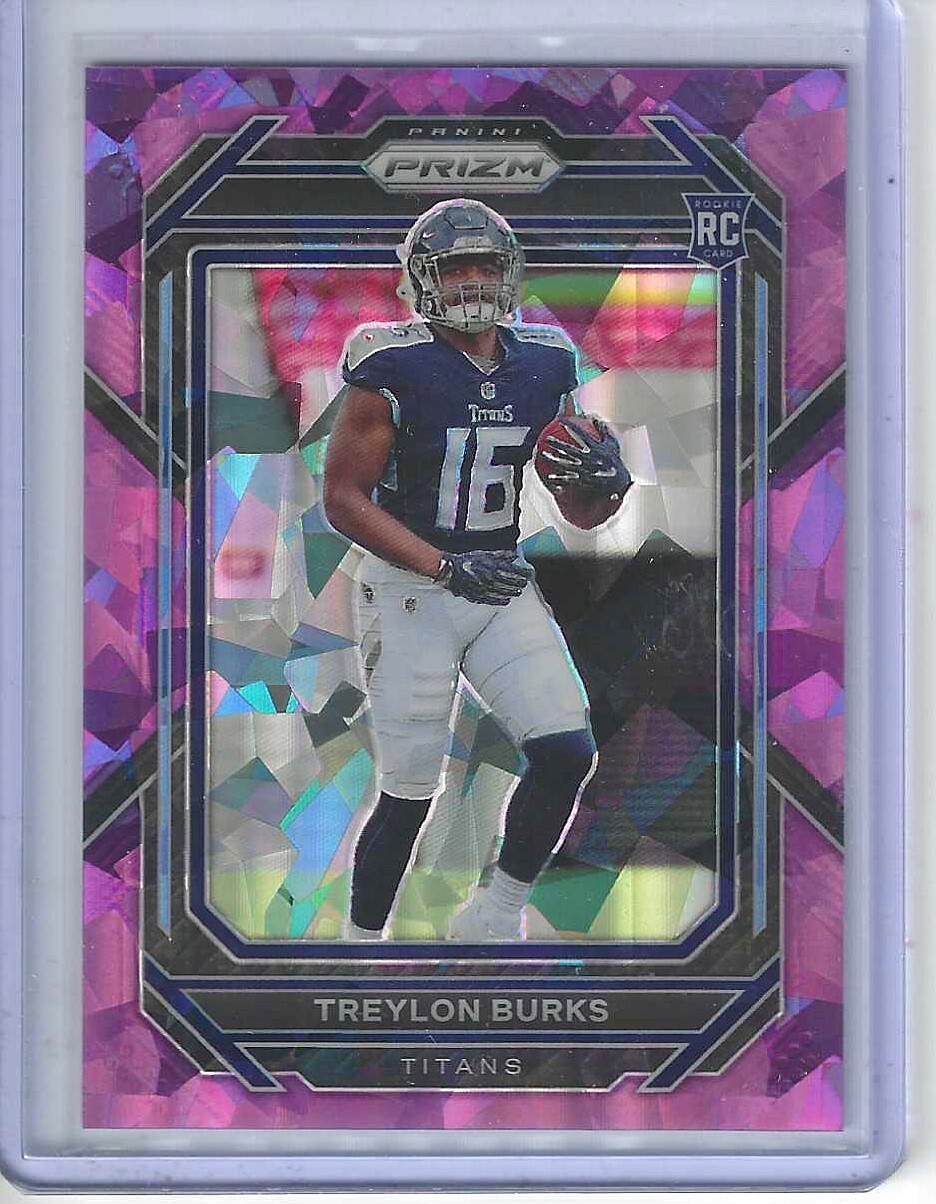 2022 Panini Prizm Treylon Burks Rookie Purple Ice Prizm /225 #313