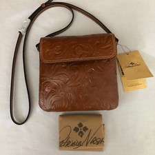 Patricia Nash Tooled Balluri Crossbody. Brown