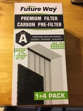 Future Way 1 + 4 Pack Size A Air Purifier AC5000 AC5000E Filters & Pre-Filters