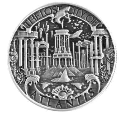 Mason Mint Lost City of Atlantis Poseidon Ocean Emperor 1 oz